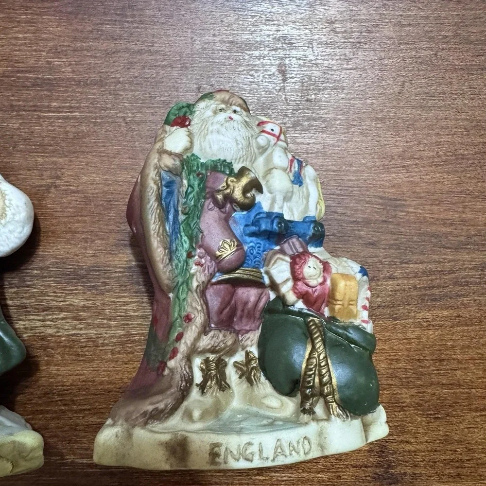 Vintage lot 3 Santas The Nations Figurines 1991 RSVP Germany Italy England 4.5